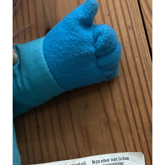 Dakin Blue Alien Wizard Hand Puppet Vintage Stars Pink Hair 1987 French Canada - Picture 15 of 16
